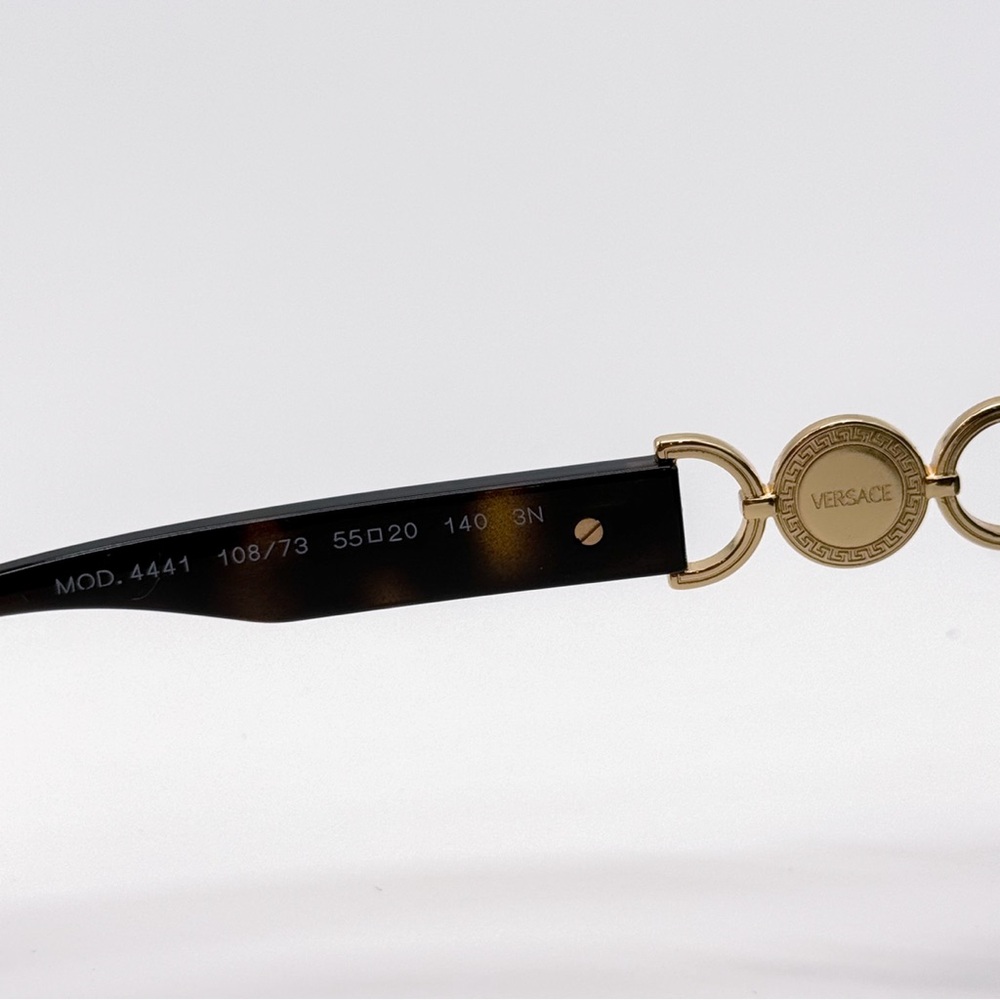 NEW VERSACE VE4441 10873 SQUARE BROWN GREEN MOD 4441 108/73 WOMEN SUNGLASSES - Picture 9 of 11